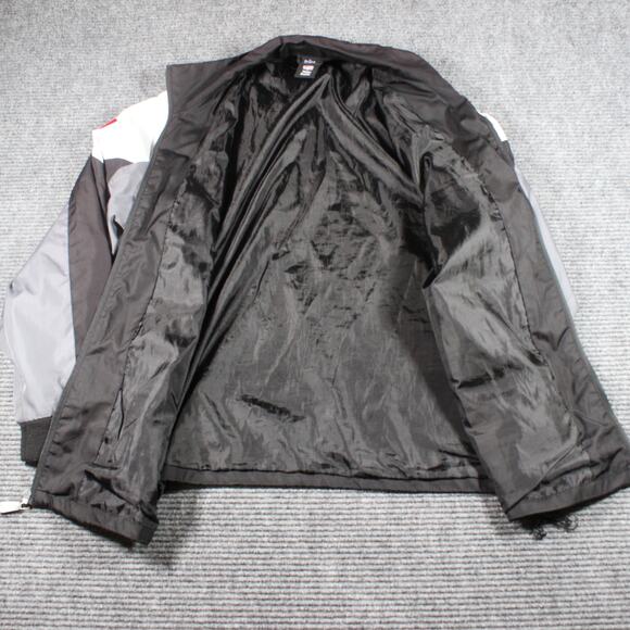 Y2K Reebok Pittsburgh Steelers NFL Windbreaker Jacket Men’s L Black/Gray - Picture 4 of 9